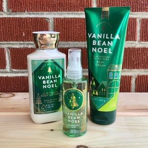 B&BW Vanilla Bean Noel Body Lotion, Cream, & Mist